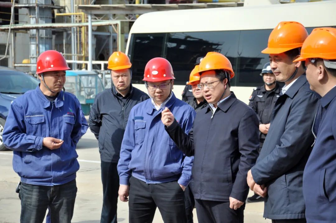 新(xīn)沂市長(cháng)李胜调研蓝丰生化